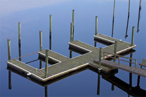 Boat-Dock Photoluminescent Marking Strips