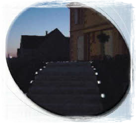 LED Paver Lights, Patio Paver Lighting, Landscape Light Ground Systems Heavy-duty Non-Corrosive Solar Markers, mounted pavement street markers