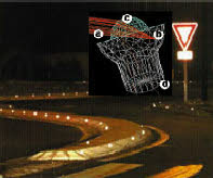 Omni-Reactional Optical Curb Markers, Glass Pavement Markers, Road Glass Studs, Raised Street Reflective Pavement Markers